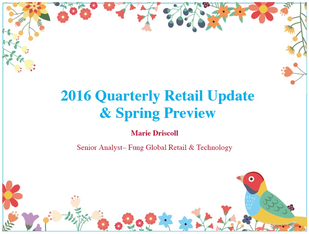 1Q2016 Recap (Planalytics)