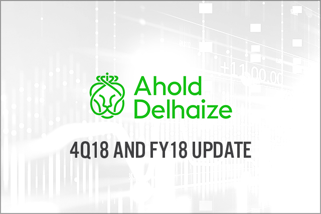 Ahold Delhaize (ENXTAM: AD) 4Q18 and FY18 Update: Strong Performance Prompts Narrowing of Guidance