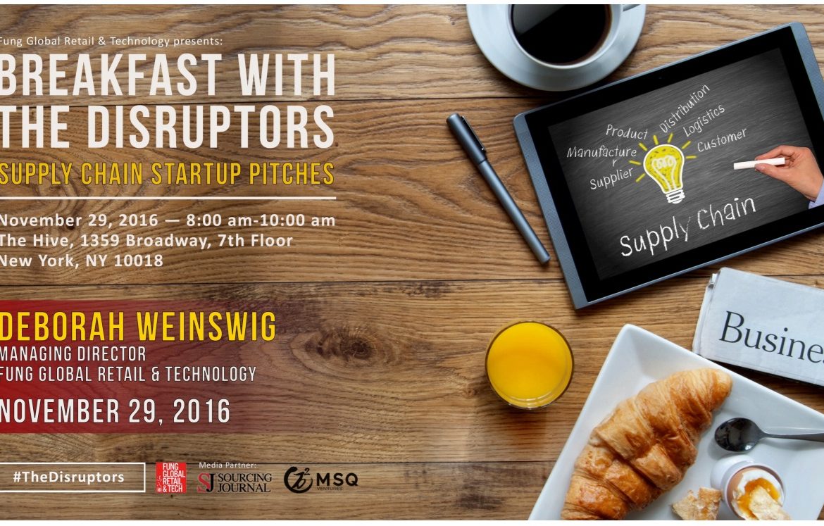 Breakfast with the Disruptors – Supply Chain Startup Pitches