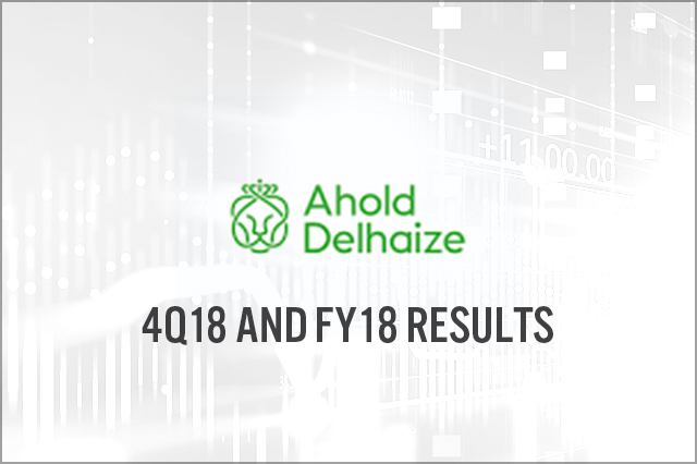 Ahold Delhaize (ENXTAM: AD) 4Q18 and FY18 Results: Merger Synergies Continue to Boost Profits