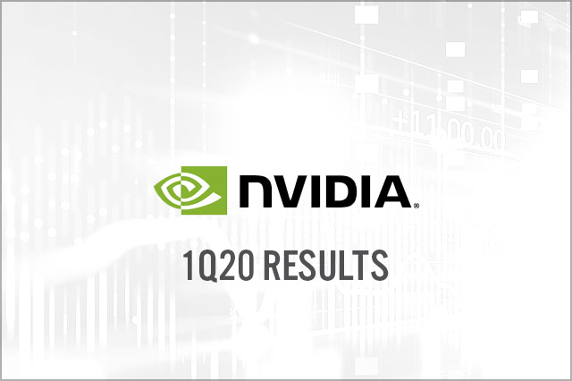 NVIDIA (NASDAQ: NVDA) 1Q20 Results: Beats Consensus Estimates, Revenues Down Year Over Year but Up Sequentially