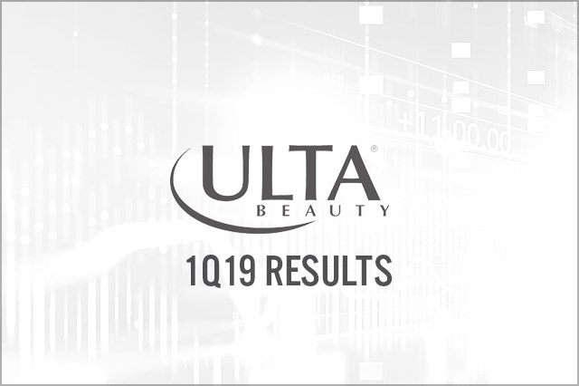 Ulta (NASDAQ: ULTA) 1Q19 Results: Mixed Results, Plans to Open 80 New Stores This Year