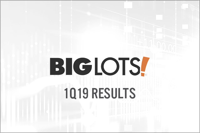 Big Lots (NASDAQ: BIG) 1Q19 Results: Revenues Narrowly Beat Consensus Estimates But Comps Falls Short