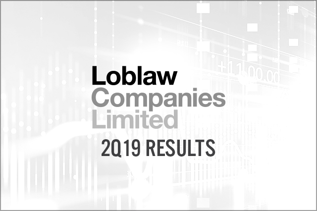 Loblaw (TSX: L) 2Q19 Results: Food Growth Softens