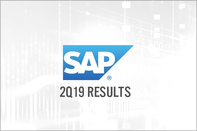 SAP (XTRA: SAP) 2Q19 Results: Misses Consensus Estimates, Cloud Growth Remains Robust, Maintains Guidance