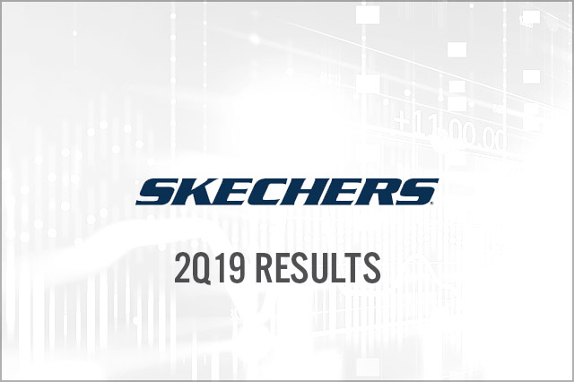 Skechers (NYSE: SKX) 2Q19 Results: Revenue, Comps and EPS Beat Consensus Estimates