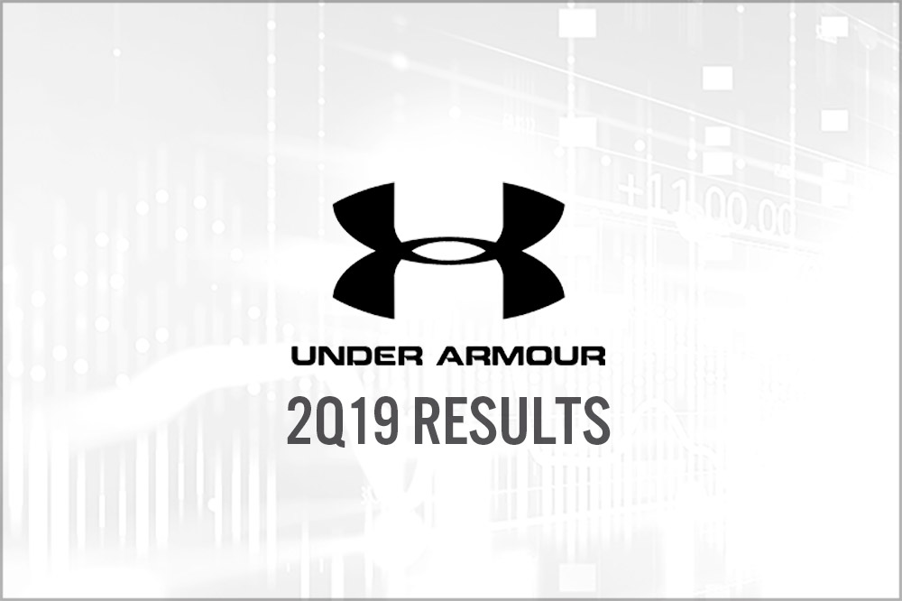 Under Armour (NYSE: UAA) 2Q19 Results: North America Revenue Declines, Company Updates Outlook for FY19