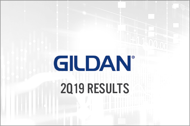 Gildan (NYSE: GIL) 2Q19 Results: Higher Revenue Driven by Activewear, Updates Full Year Guidance