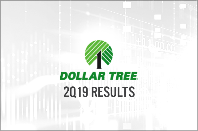 Dollar Tree (NASDAQ: DLTR) 2Q19 Results: Beats Consensus on Revenues and Enterprise Comps While Profit Margins Contract