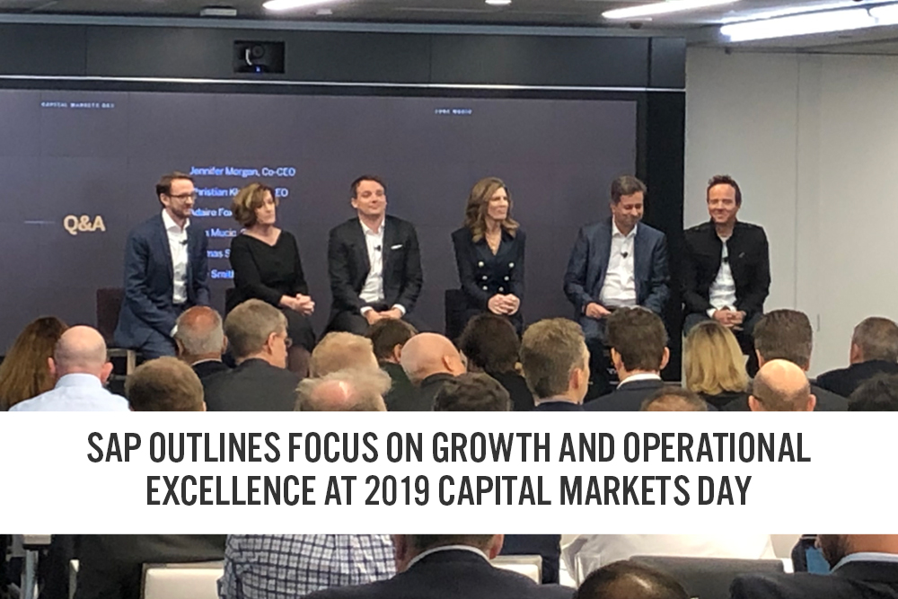 SAP Outlines Focus on Growth and Operational Excellence at 2019 Capital Markets Day