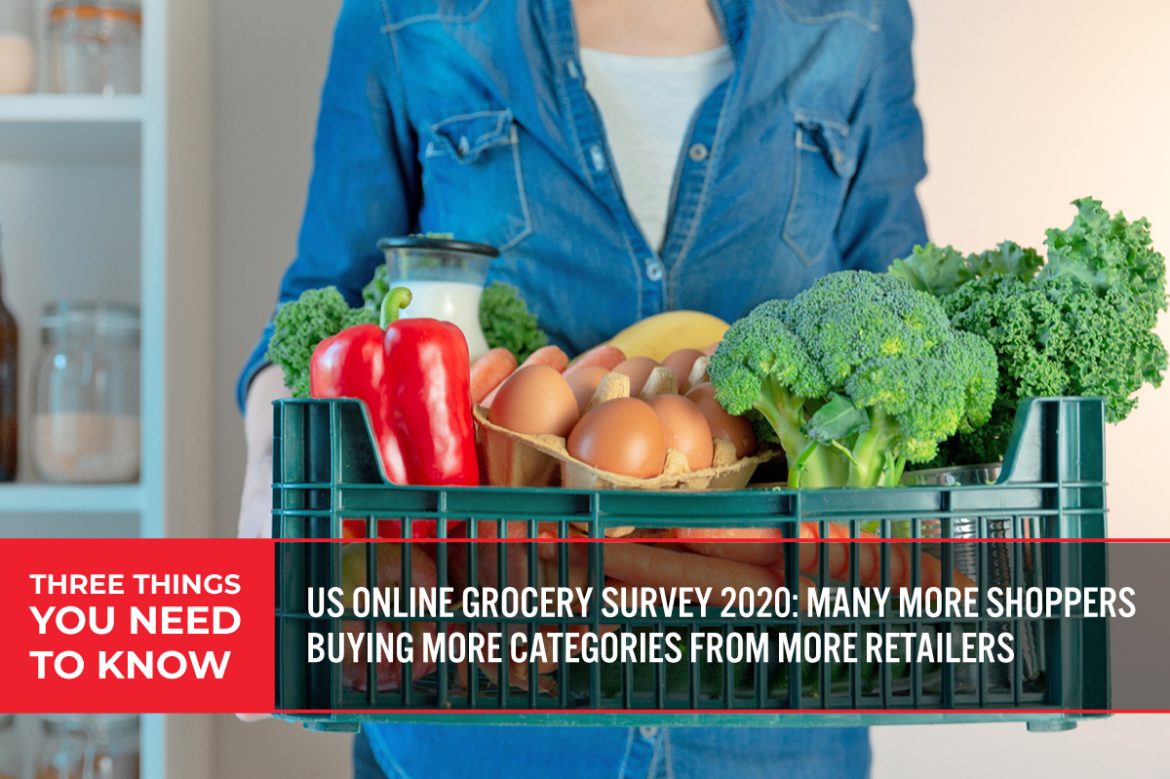 Three Things You Need To Know: US Online Grocery Survey 2020—Many More Shoppers Buying More  Categories from More Retailers