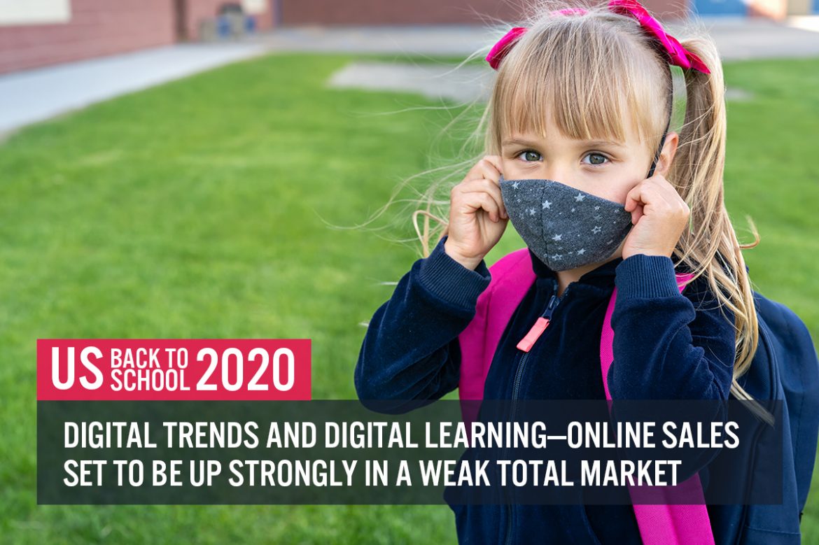 US Back to School 2020: Digital Trends and Digital Learning—Online Sales Set To Be Up Strongly in a Weak Total Market