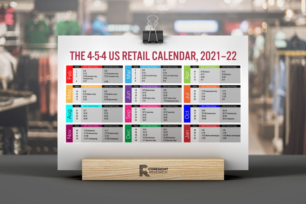 The 4-5-4 US Retail Calendar, 2021–22: Your Guide to the Retail Year