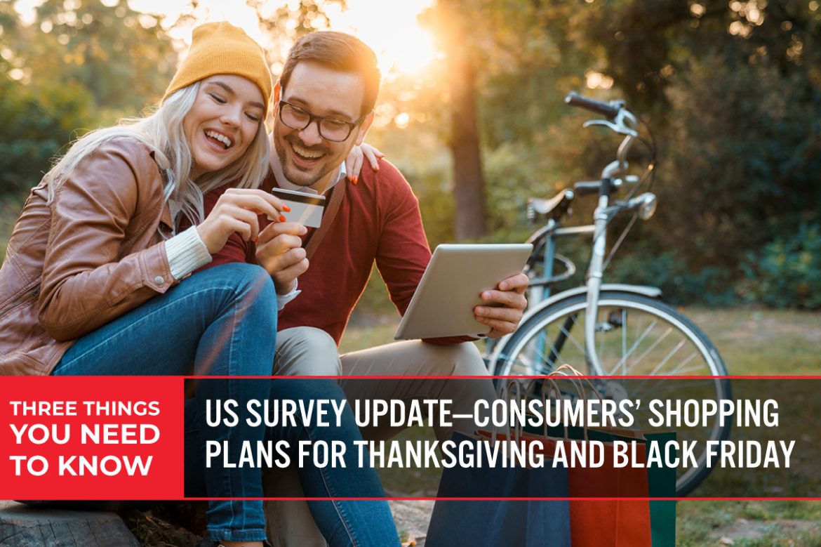 Three Things You Need To Know: US Survey Update—Consumers’ Shopping Plans for Thanksgiving and Black Friday