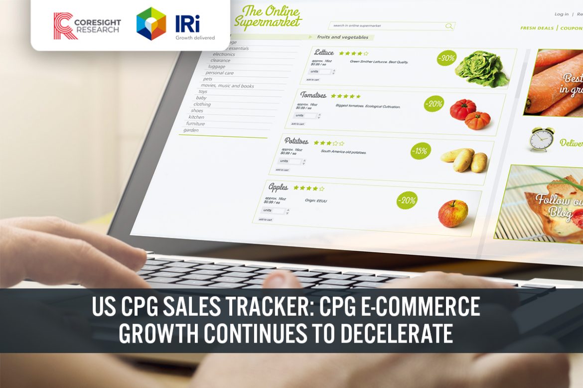 US CPG Sales Tracker: CPG E-Commerce Growth Continues To Decelerate