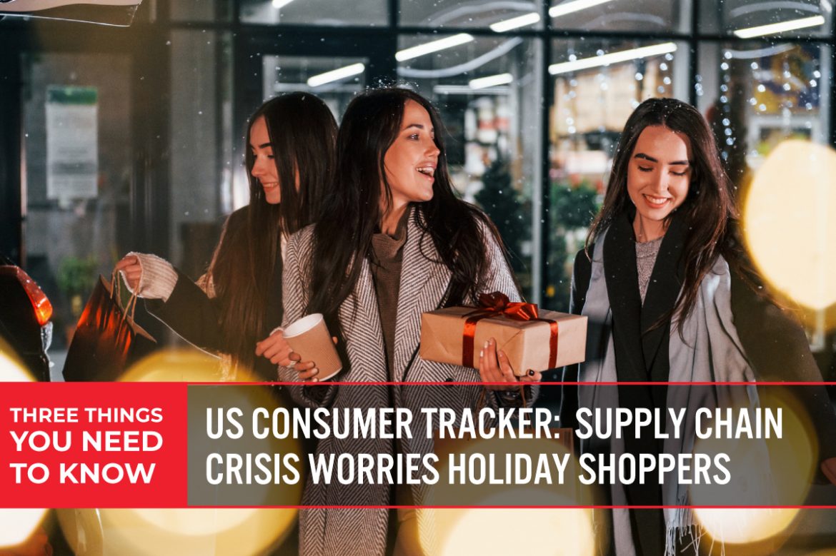 Three Things You Need To Know: US Consumer Tracker—Supply Chain Crisis Worries Holiday Shoppers