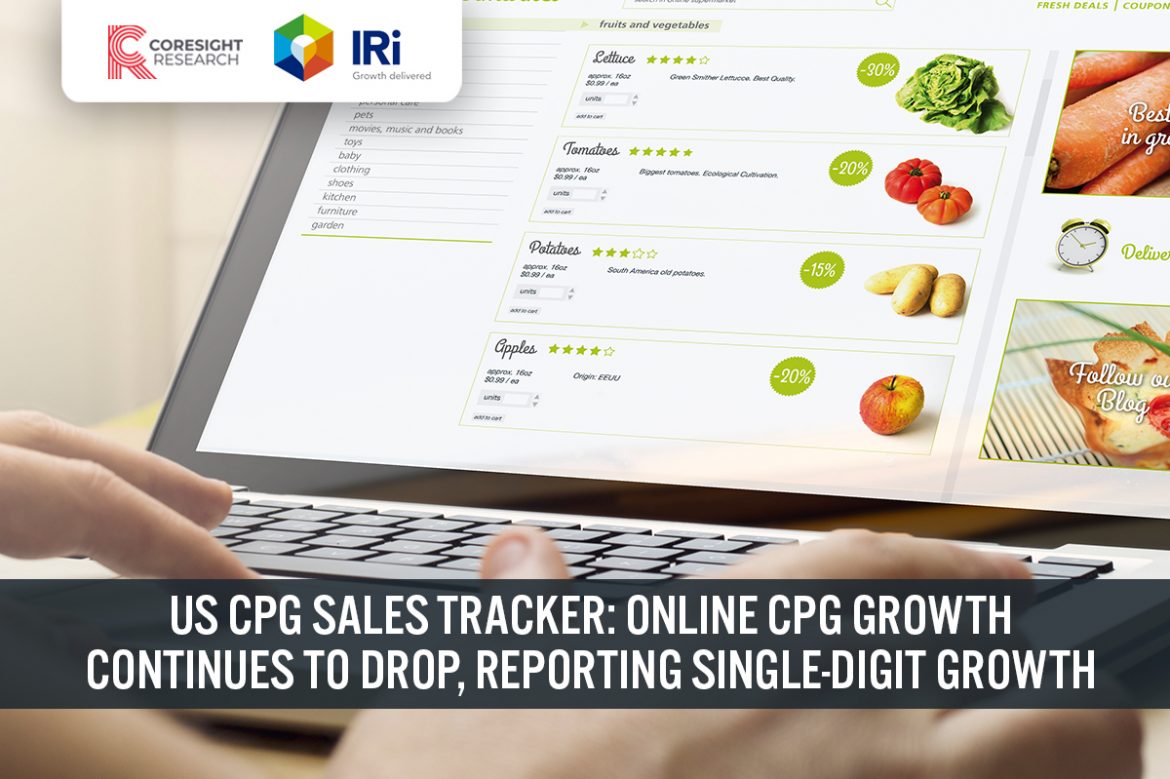 US CPG Sales Tracker: Online CPG Growth Continues To Drop, Reporting Single-Digit Growth