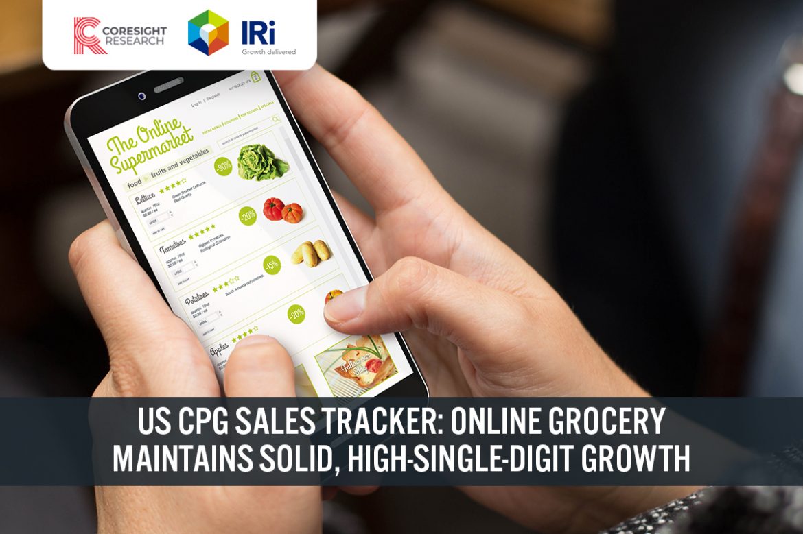 US CPG Sales Tracker: Online Grocery Maintains Solid, High-Single-Digit Growth