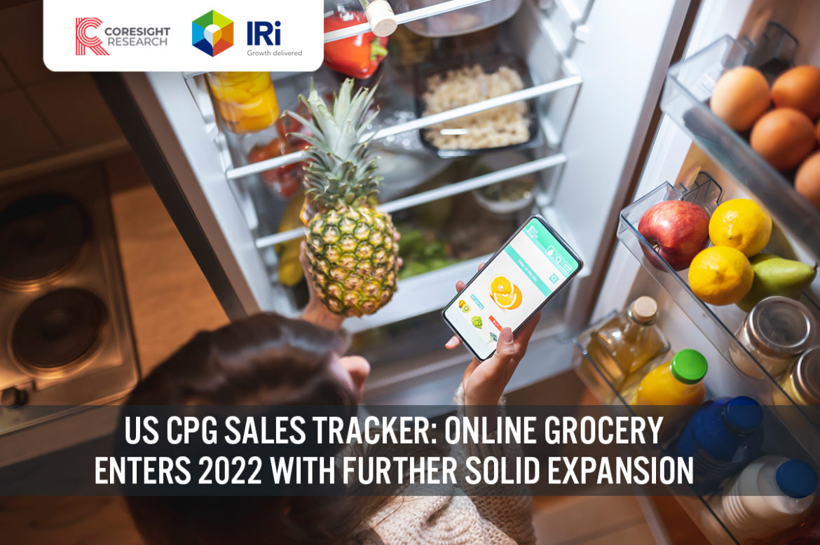 US CPG Sales Tracker: Online Grocery Enters 2022 with Further Solid Expansion