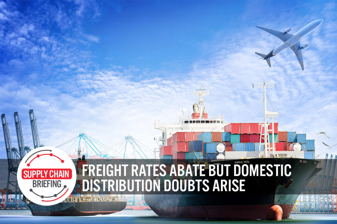 Supply Chain Briefing: Freight Rates Abate but Domestic Distribution Doubts Arise