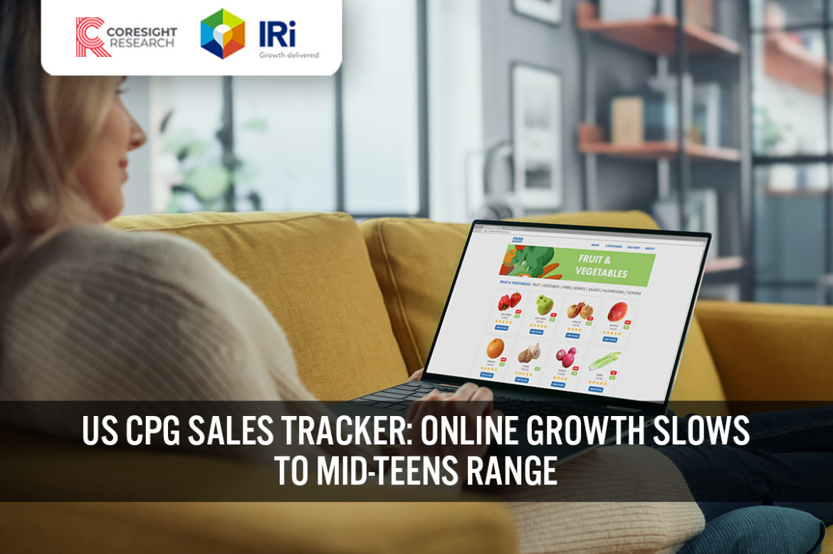 US CPG Sales Tracker: Online Growth Slows to Mid-Teens Range