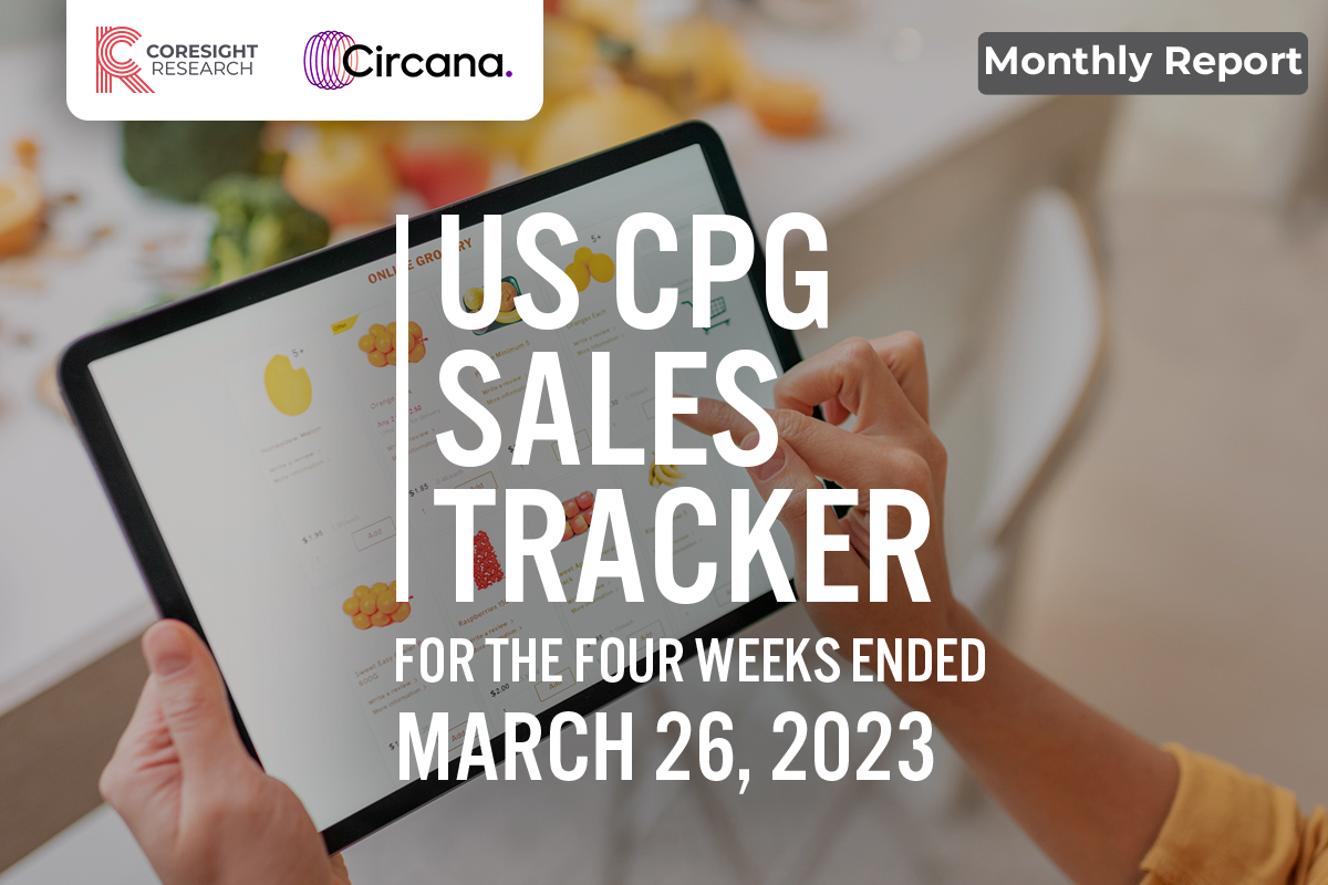 US CPG Sales Tracker: Food Drives Online CPG Growth to Mid-Teens Percentage